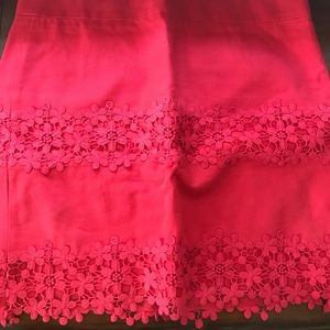 J. Crew Red Skirt